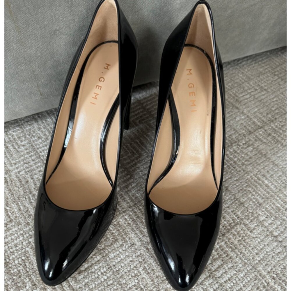 M.Gemi Black Patent Leather Pump size 40.5